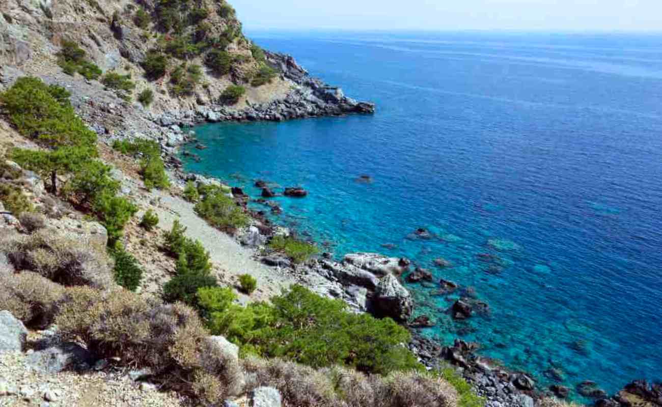 Coastal Path between Sougia and Agia Roumeli (E4 Path).