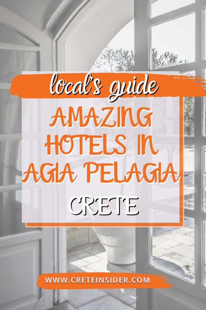 WHERE TO STAY IN AGIA PELAGIA HERAKLION CRETE