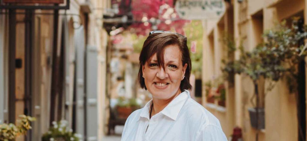Book a call to plan a trip to Crete with Gabi Ancarola Crete travel expert